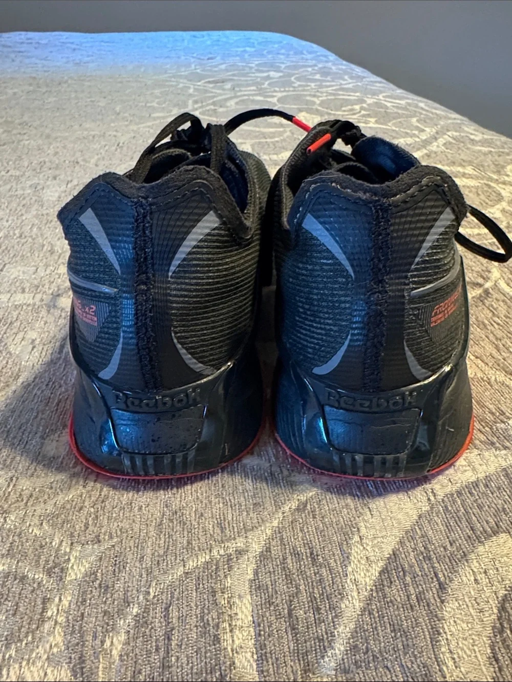 Men's Reebok Nano Froning X2 Black and Red Performance Cross-Training Shoes